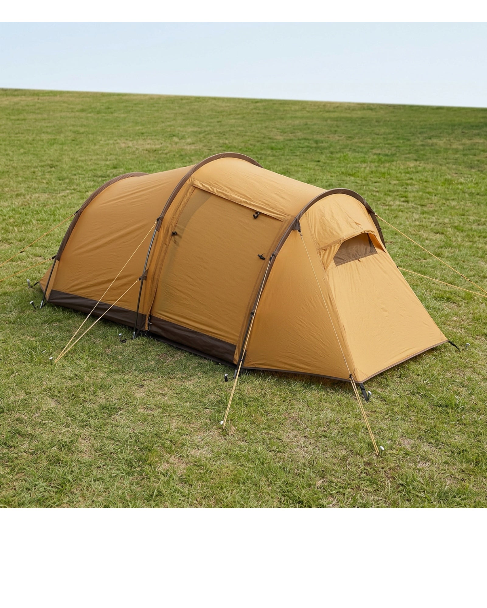 Wplfb One Person Tunnel Tent Ochre - Lifestyle view